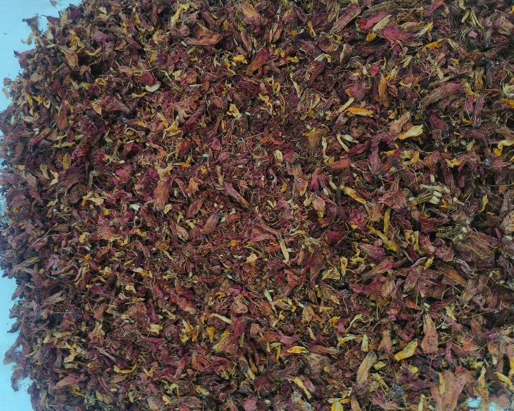 Whole Dried Red Hibiscus Rosa-Sinensis Flowers